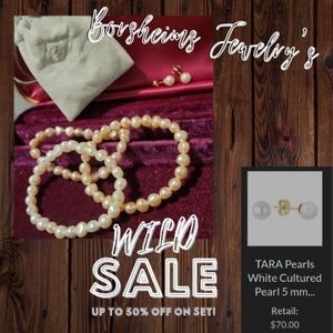 REAL Natural Pearl bracelets & pair of earrings